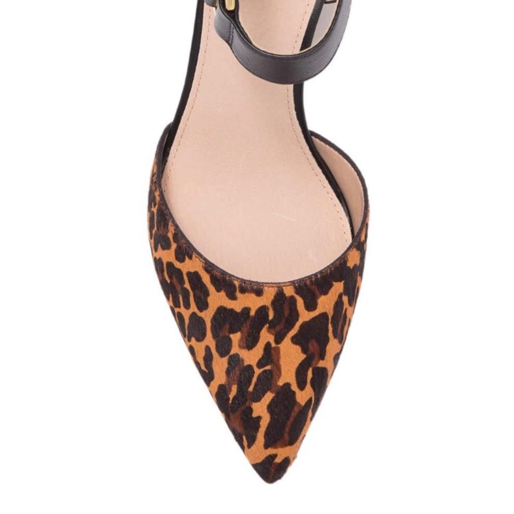 Louise et Cie Grettah Leopard calf hair strap pump - Picture 5 of 8
